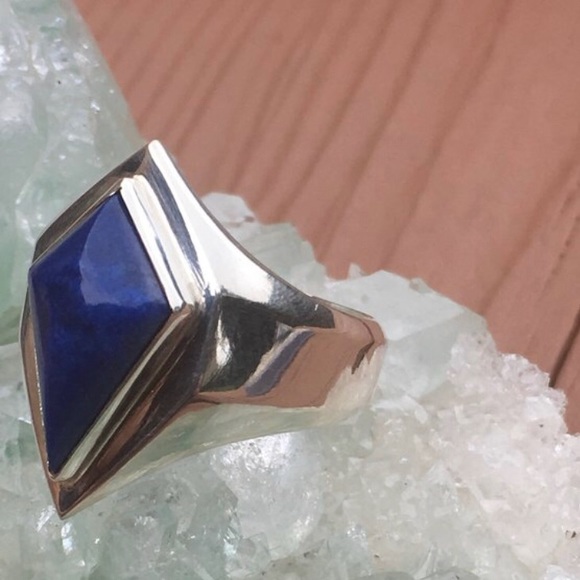 ❤️Unique Lapis Lazuli Handmade Silver Ring… - Picture 2 of 3